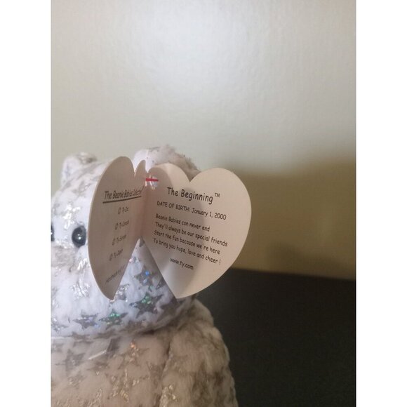 Ty Beanie Baby "The Beginning" Bear 2000 - With Tag - Collectible - Picture 2 of 4